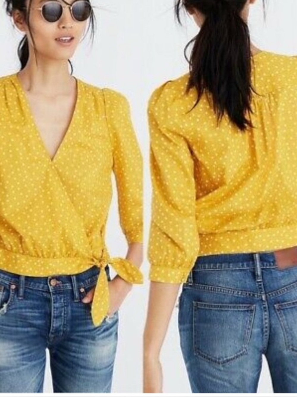 Madewell Wrap Top in Star Scatter Size XXS